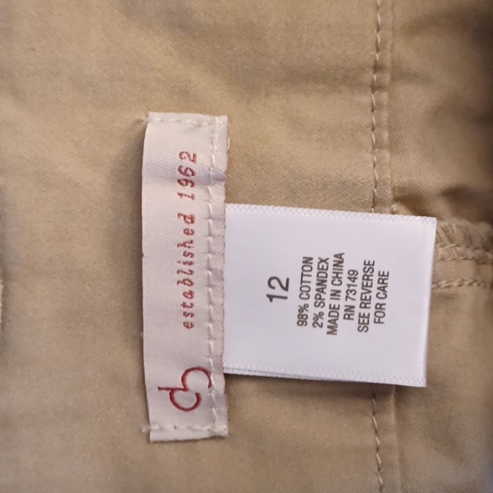 Dressbarn khaki Capris womens size 12 - Picture 6 of 9